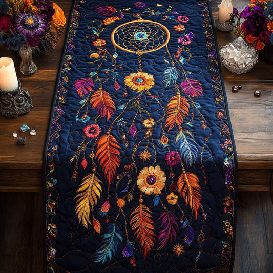 Boho Dreamcatcher WU0303051CL Quilted Table Runner