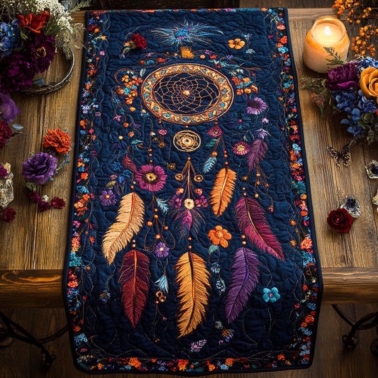 Boho Dreamcatcher WU0303052CL Quilted Table Runner