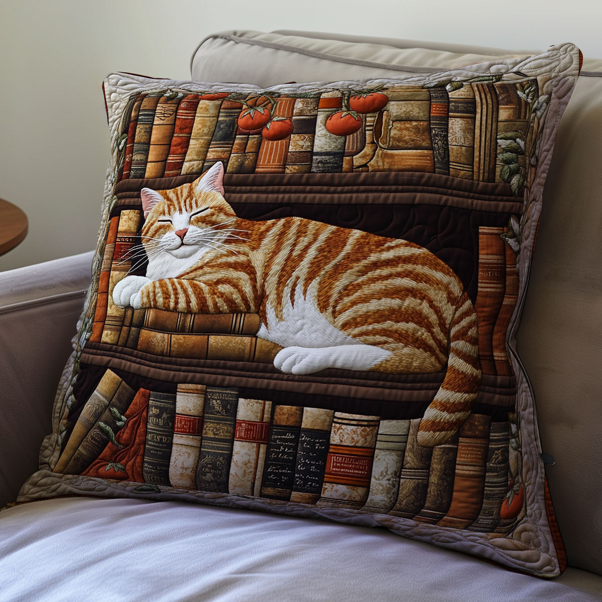 Books And Cat WU1002050CL Quilt Pillow Case