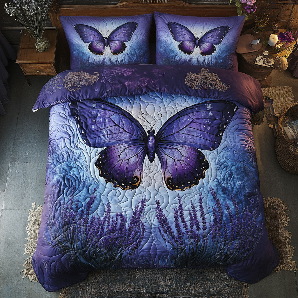 Butterfly Indigo Flight At Dusk WU1703066CL Duvet Cover Set