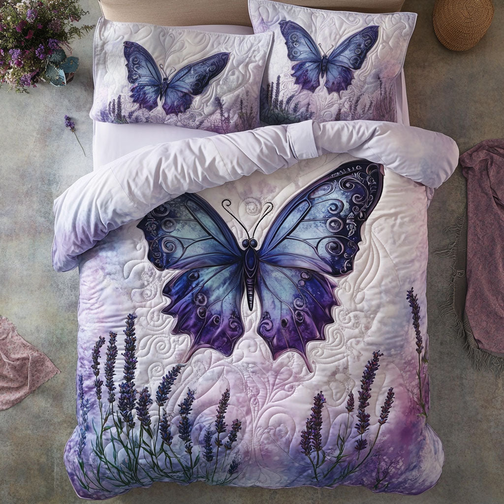 Butterfly Indigo Flight At Dusk WU1703069CL Duvet Cover Set