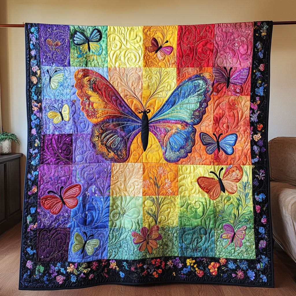 Butterfly Meadow Whispers WU0503060CL Quilt