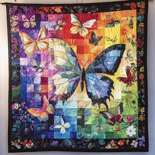 Butterfly Meadow Whispers WU0503061CL Quilt