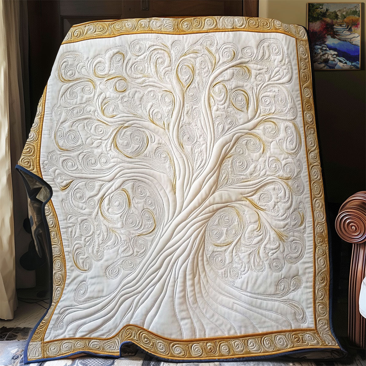 Mystic Gold Tree WY1002115CL Quilt