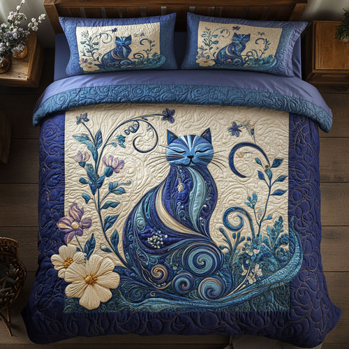 Enchanted Cat Garden WY0803076CL Duvet Cover Set