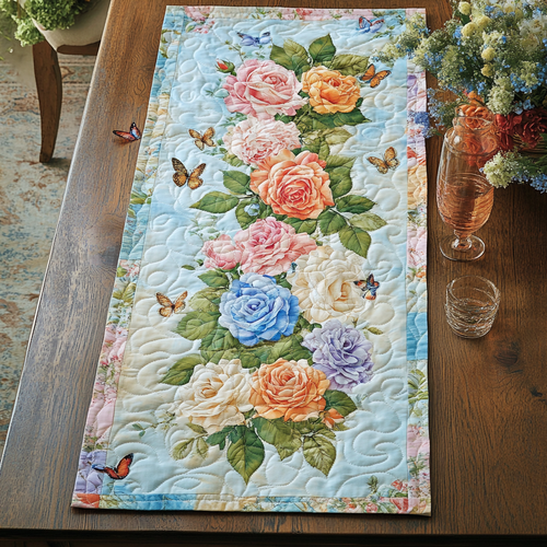 Flower Garden WY1901021CL Quilted Table Runner