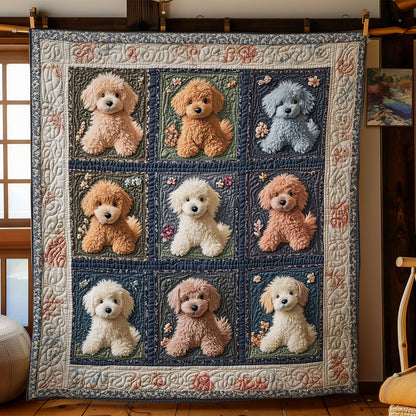 Colorful Poodle WY1303053CL Quilt