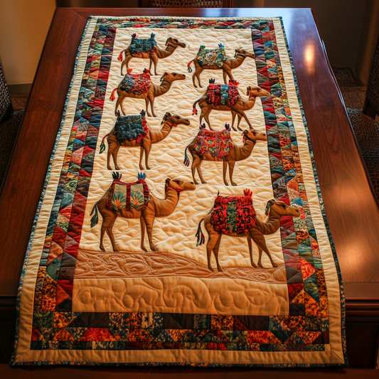 Camel In Desert WY1901004CL Quilted Table Runner