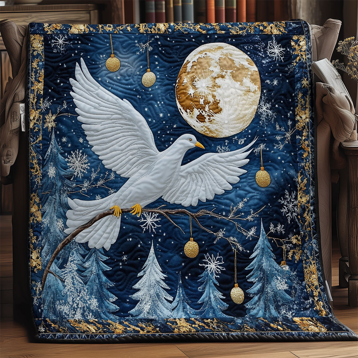 Winter Peace Moonlight WY0307171CL Quilt