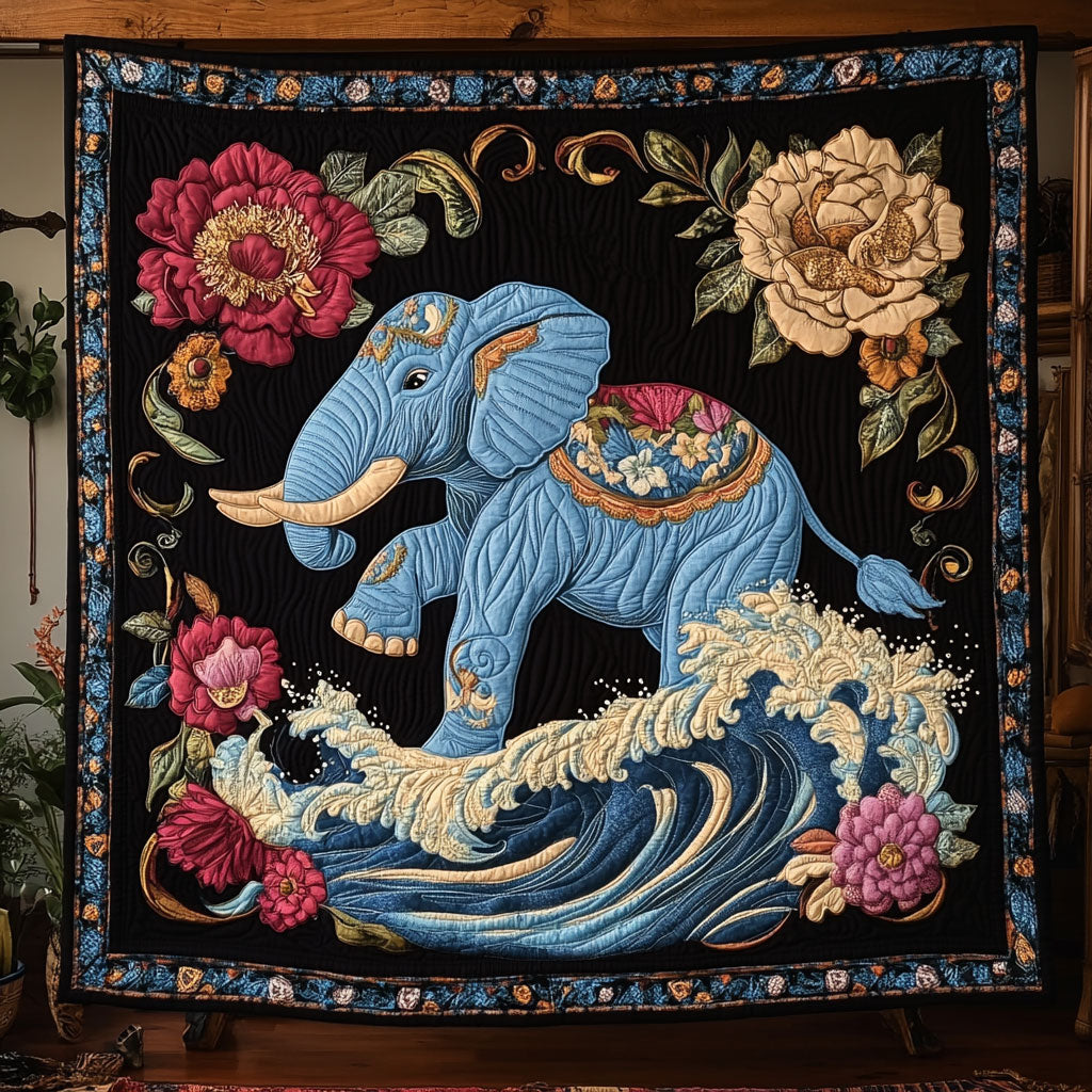 Ocean Spirit Elephant WY0307099CL Quilt