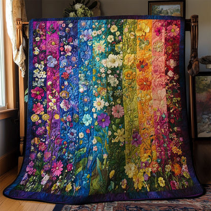 Mystic Colorful Flower Garden  WY1002110CL Quilt