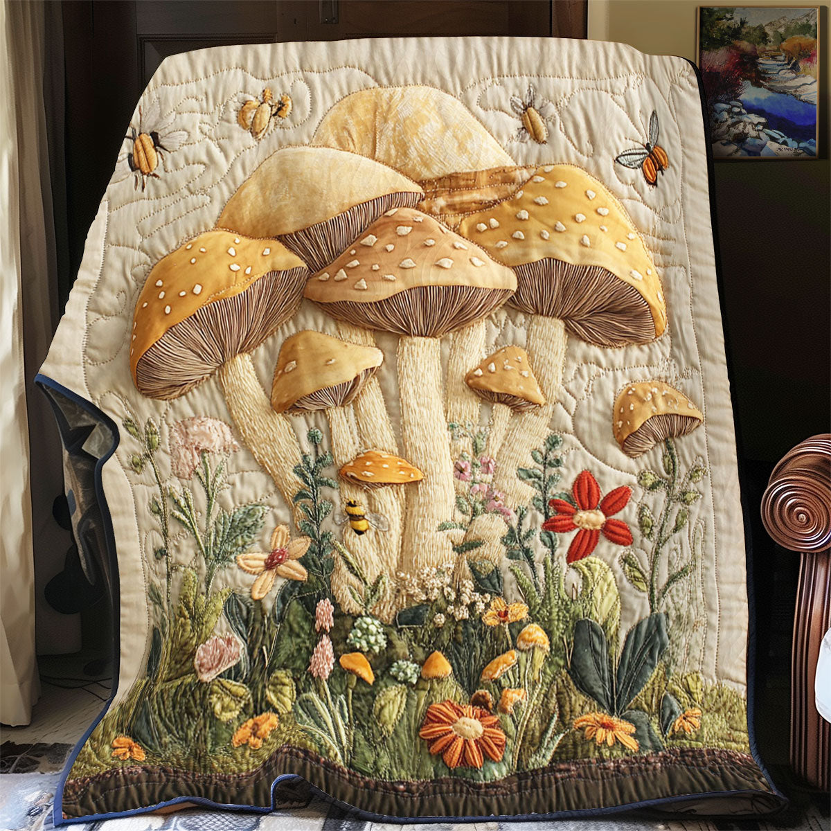 Mushroom Magic WY2403059CL Quilt