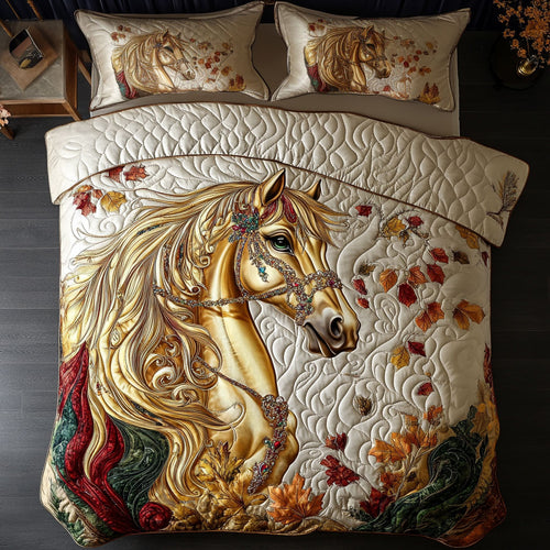 Golden Stallion Dreams WY1003061CL Duvet Cover Set