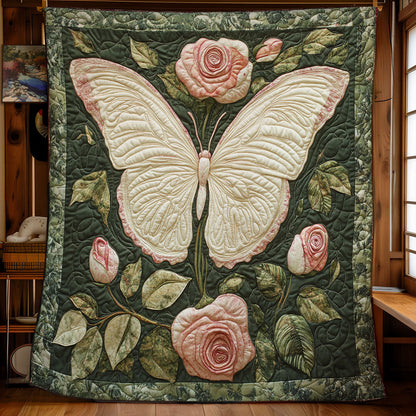 Beautiful Butterfly In Garden WY0402002CL Quilt