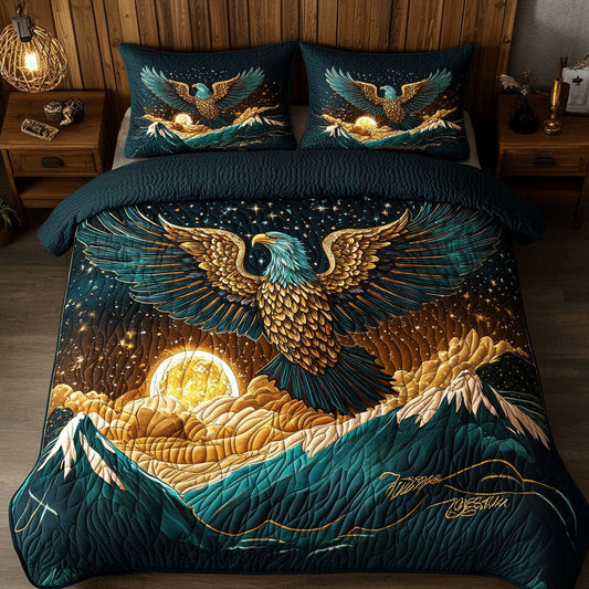 Midnight Eagle In Mountain WY0802074CL Duvet Cover Set