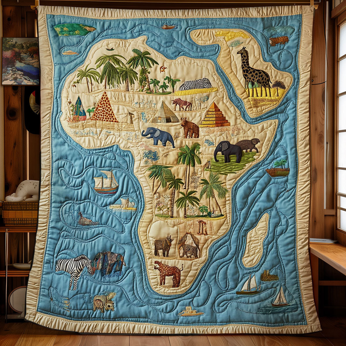 Mystical Continent WY1003033CL Quilt