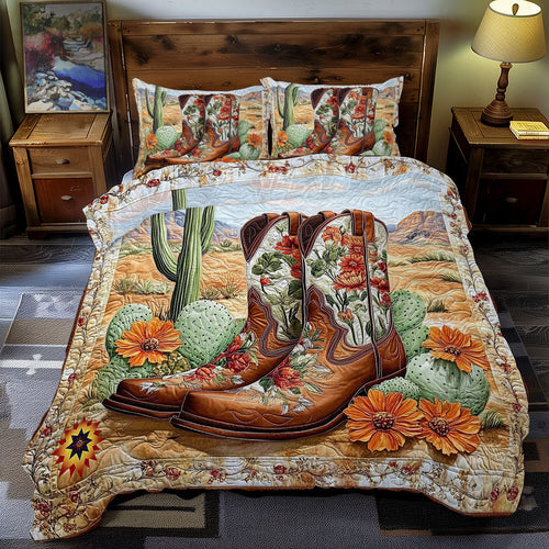 Cactus Cowboy Boots WY1612037CL Duvet Cover Set