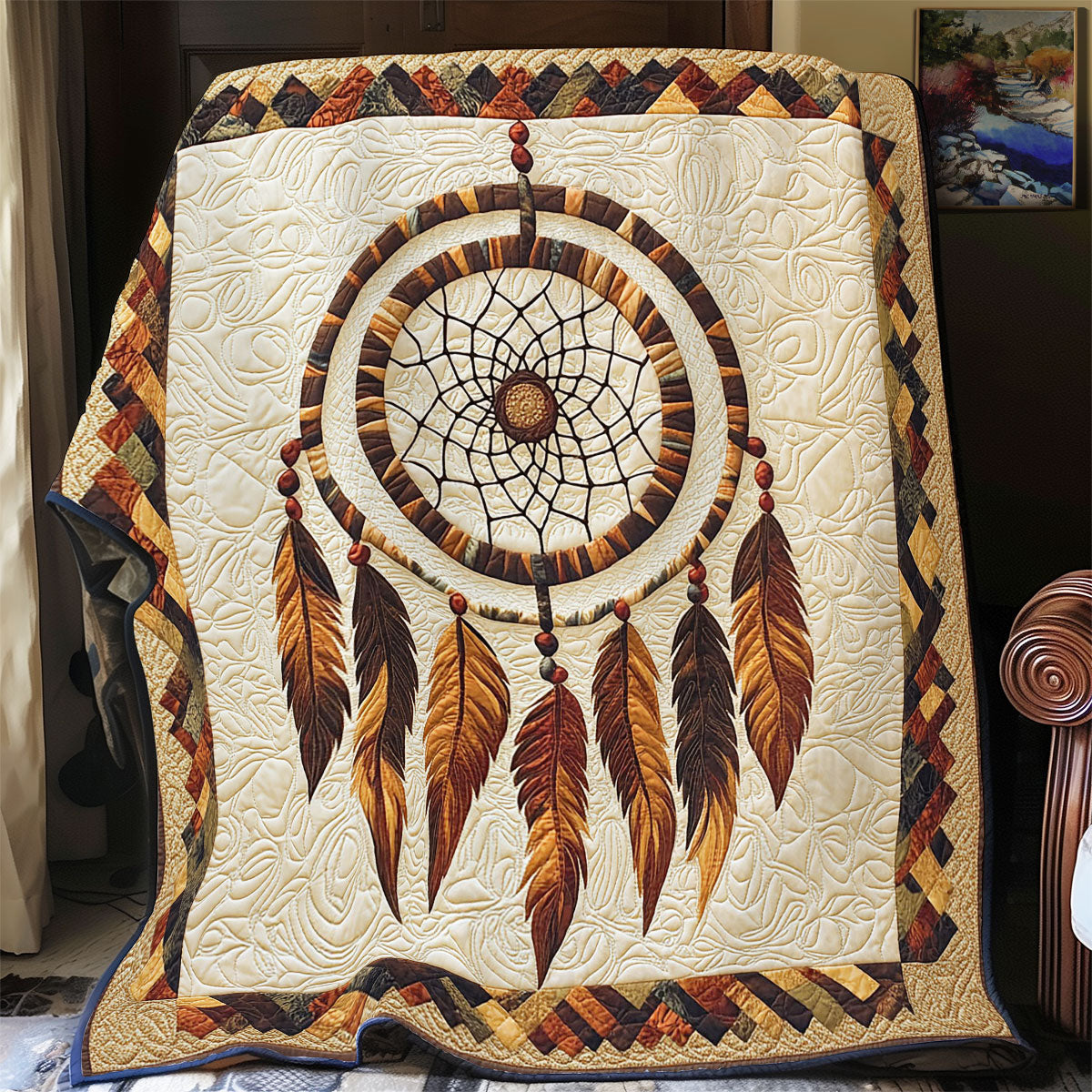 Majestic Feather Dreamcatcher WY0503109CL Quilt