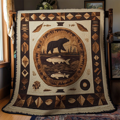 Fishing Bear WY1703120CL Quilt