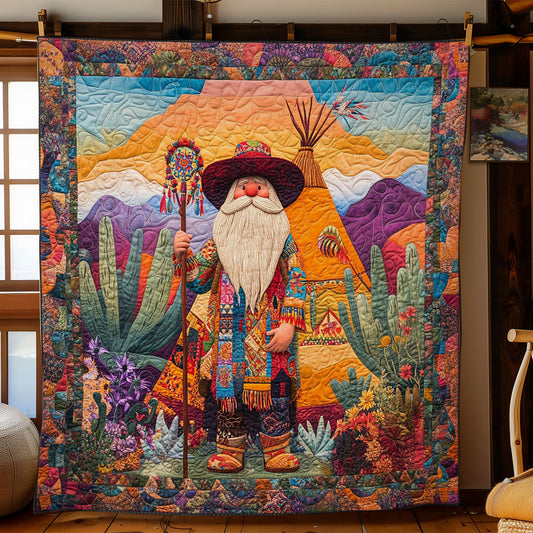 Gnome Of Cactus Lands WY1203013CL Quilt