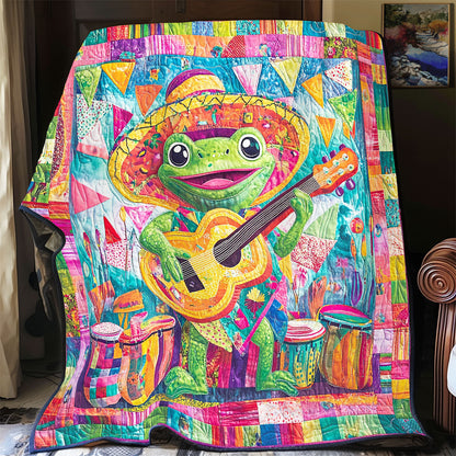 Happy Frog In Party WY1002076CL Quilt