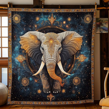 Mystic Grey Elephant WY1002116CL Quilt