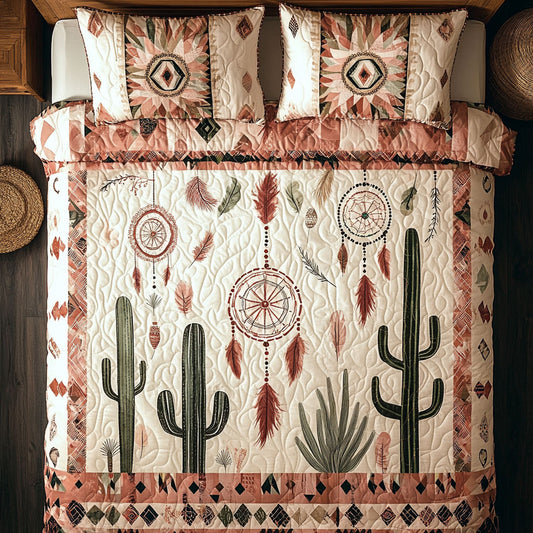 Cacti And Dreamcatcher WU2602058CL Duvet Cover Set