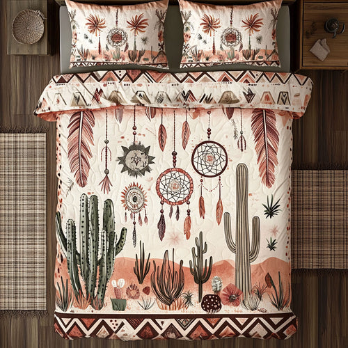 Cacti And Dreamcatcher WU2602059CL Duvet Cover Set