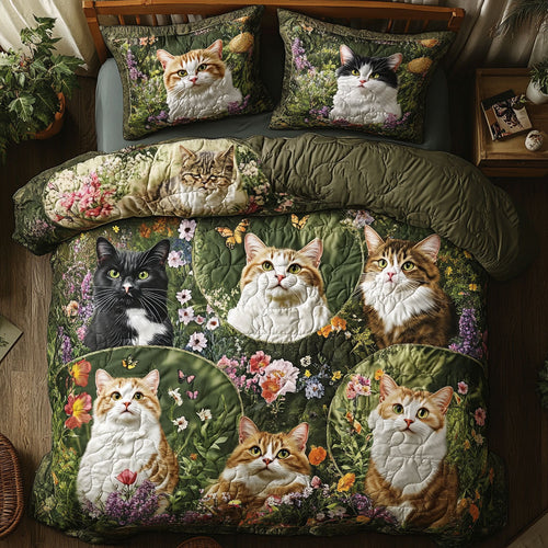 Cat Meadow Of Curious Paws WU0703049CL Duvet Cover Set