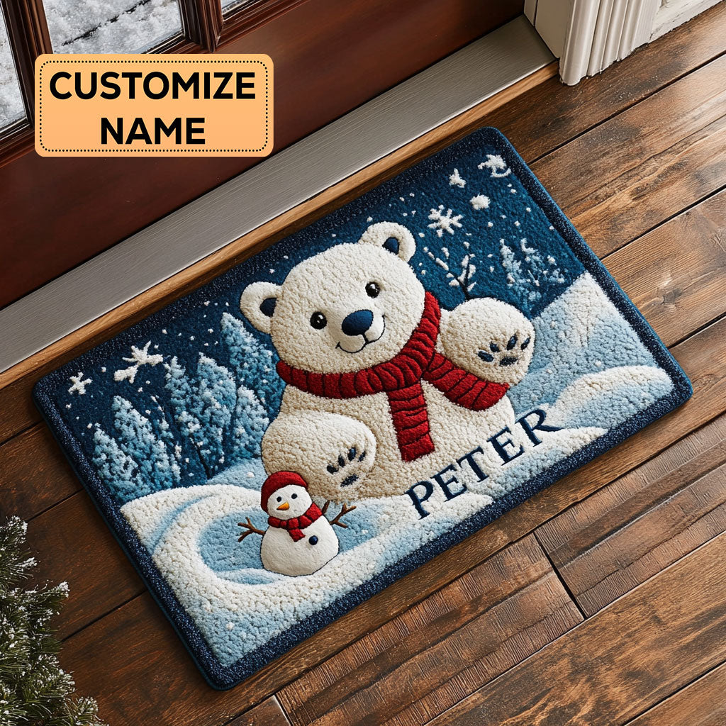 Snowy Paws CP1808001CL Personalized Doormat