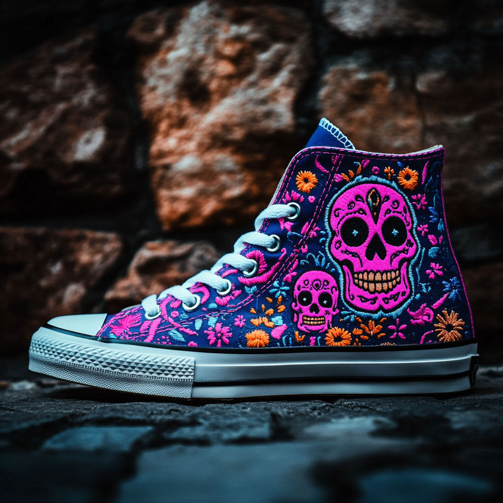 Magic Skull WN2709046CL Canvas High-Tops