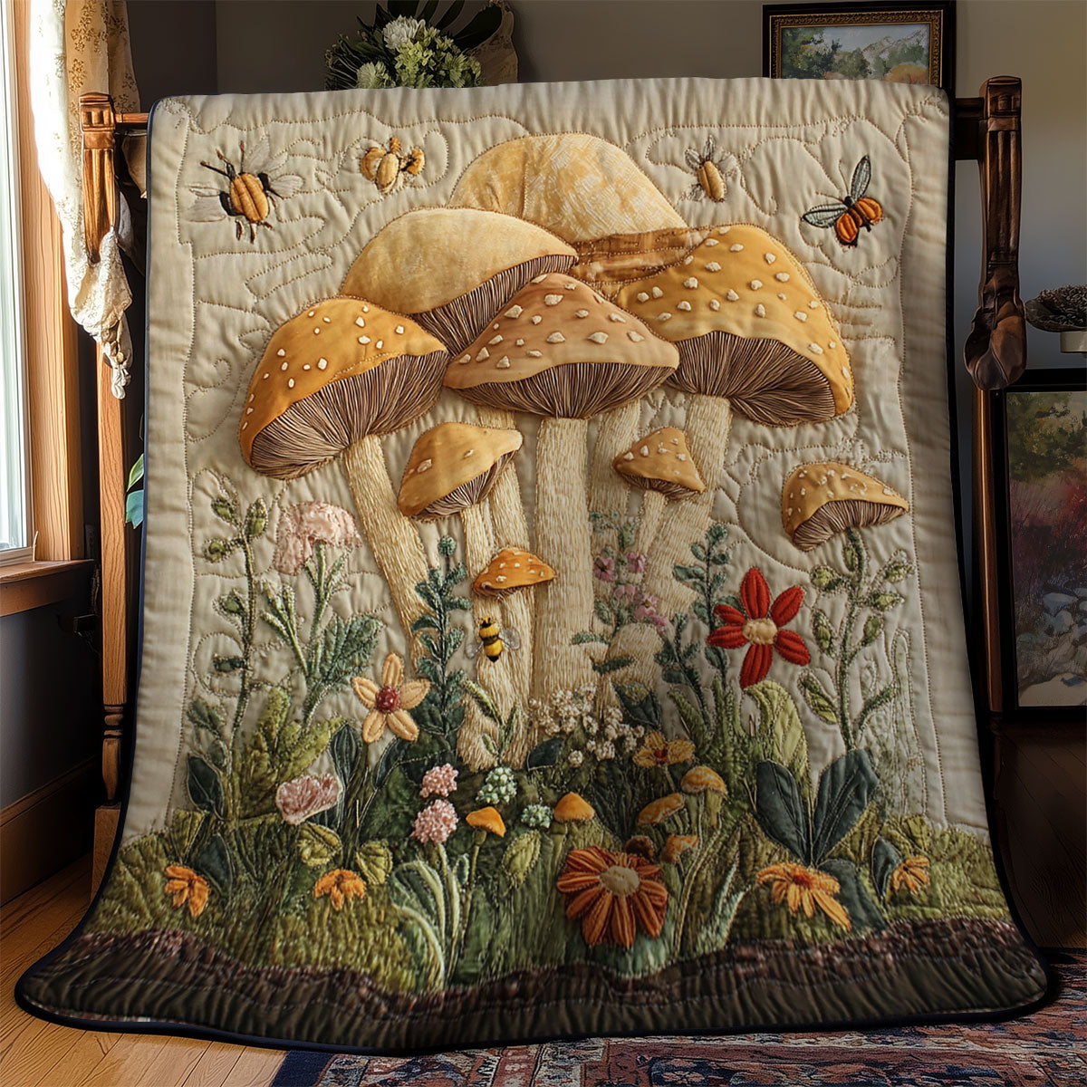 Mushroom Magic WY2403059CL Quilt