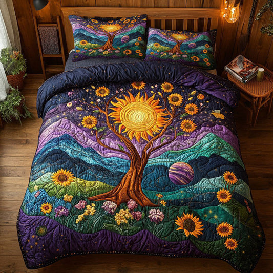 Sunflower Tree Of Life WY1705016CL Duvet Cover Set