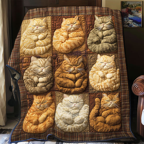 Fat Cat Sleeping WY1303056CL Quilt