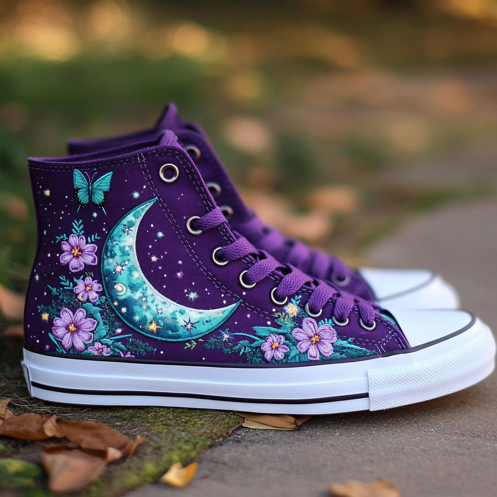 Moonflower Muse WJ0509027CL Canvas High-Tops