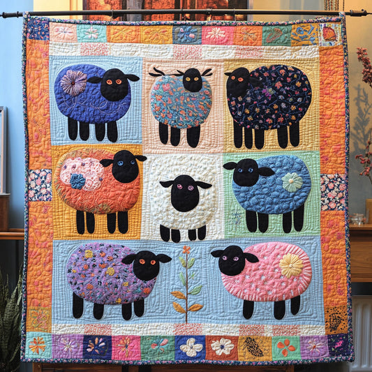 Colorful Sheep WU0503030CL Quilt