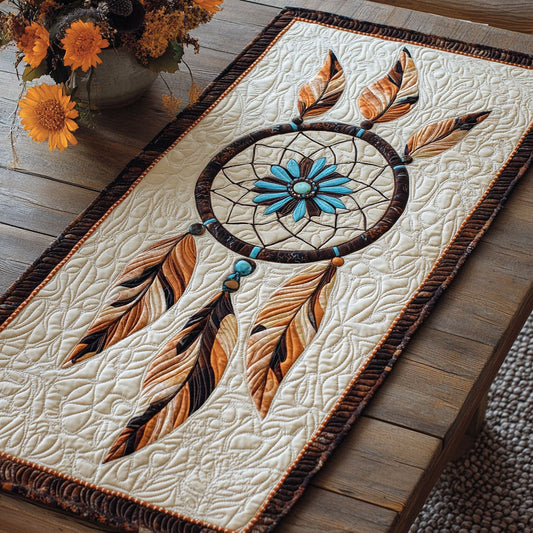 Native Dreamcatcher WY2801018CL Quilted Table Runner