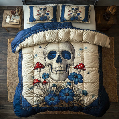 Mushroom Forest Skull WY1207062CL Duvet Cover Set
