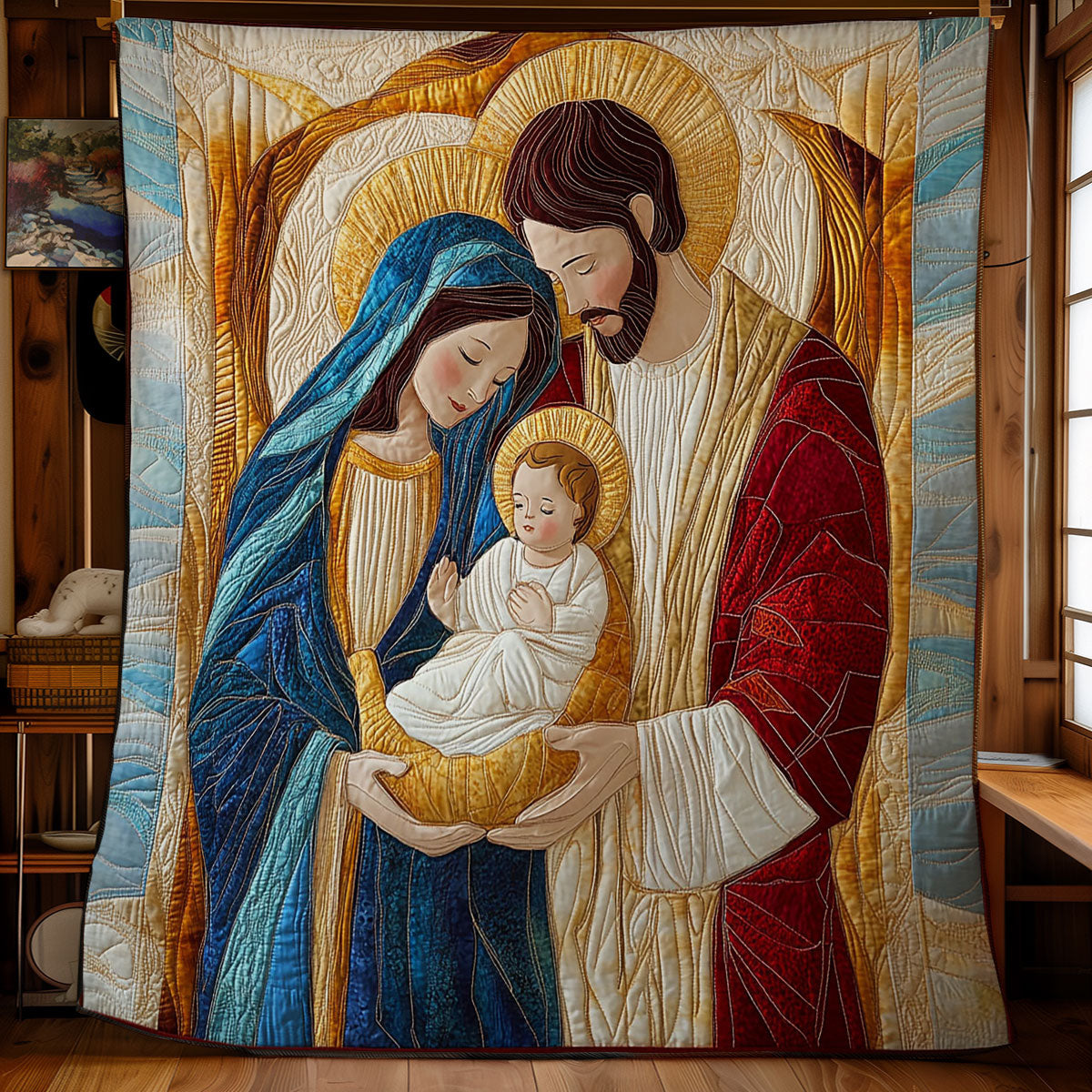 Celestial Nativity WY1203008CL Quilt