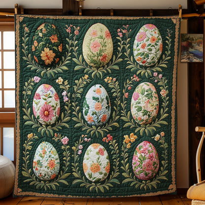 Verdant Bloom Easter Egg WY1103057CL Quilt