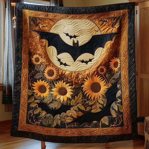 Bat Gazing Sunflower WY1507002CL Quilt
