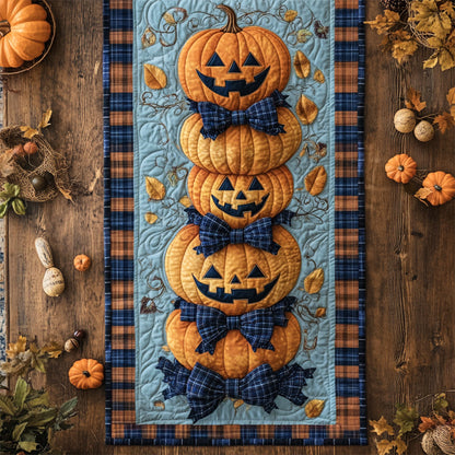 Autumn Jacks And Bows WY0907042CL Quilted Table Runner