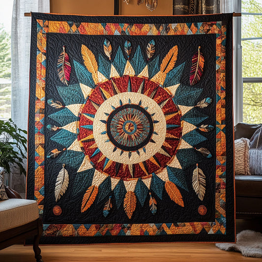 Native Dreamcatcher Triangle Echo WY1507021CL Quilt
