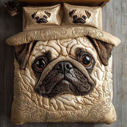 Pug Life Dreams WY0807019CL Duvet Cover Set