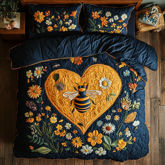 Heart Beehive WY2205010CL Duvet Cover Set