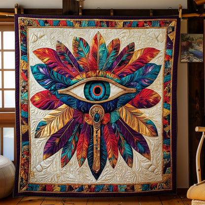 Feather Eye Of Horus WY1002068CL Quilt