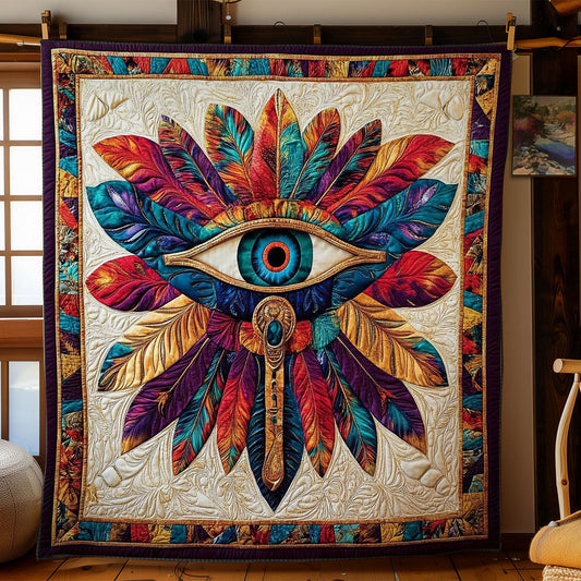 Feather Eye Of Horus WY1002068CL Quilt