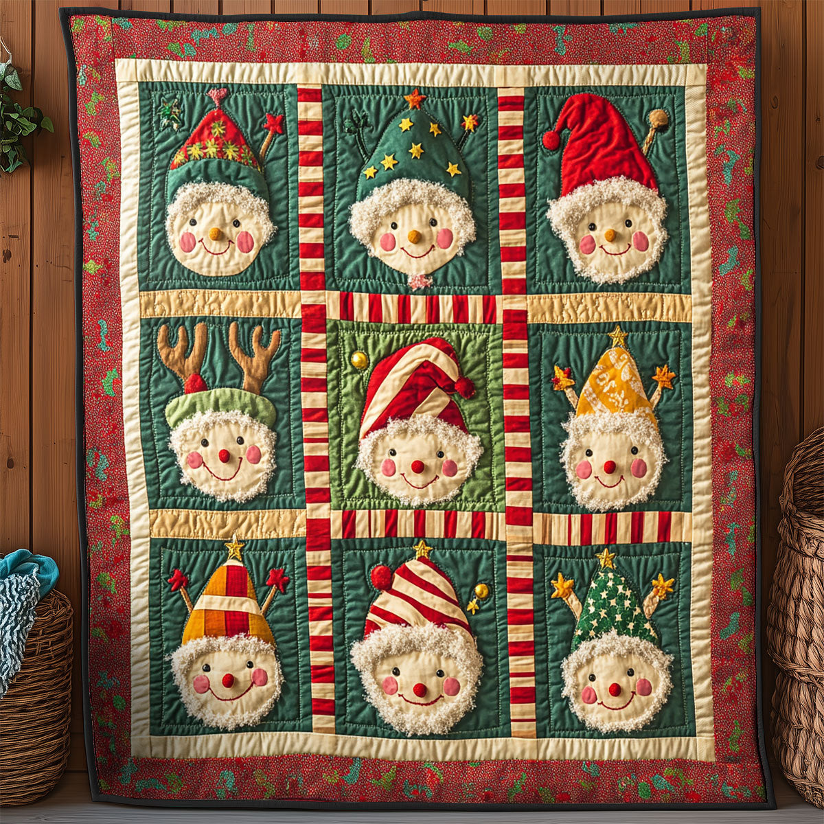 Merry Elf Parade WY1207007CL Quilt