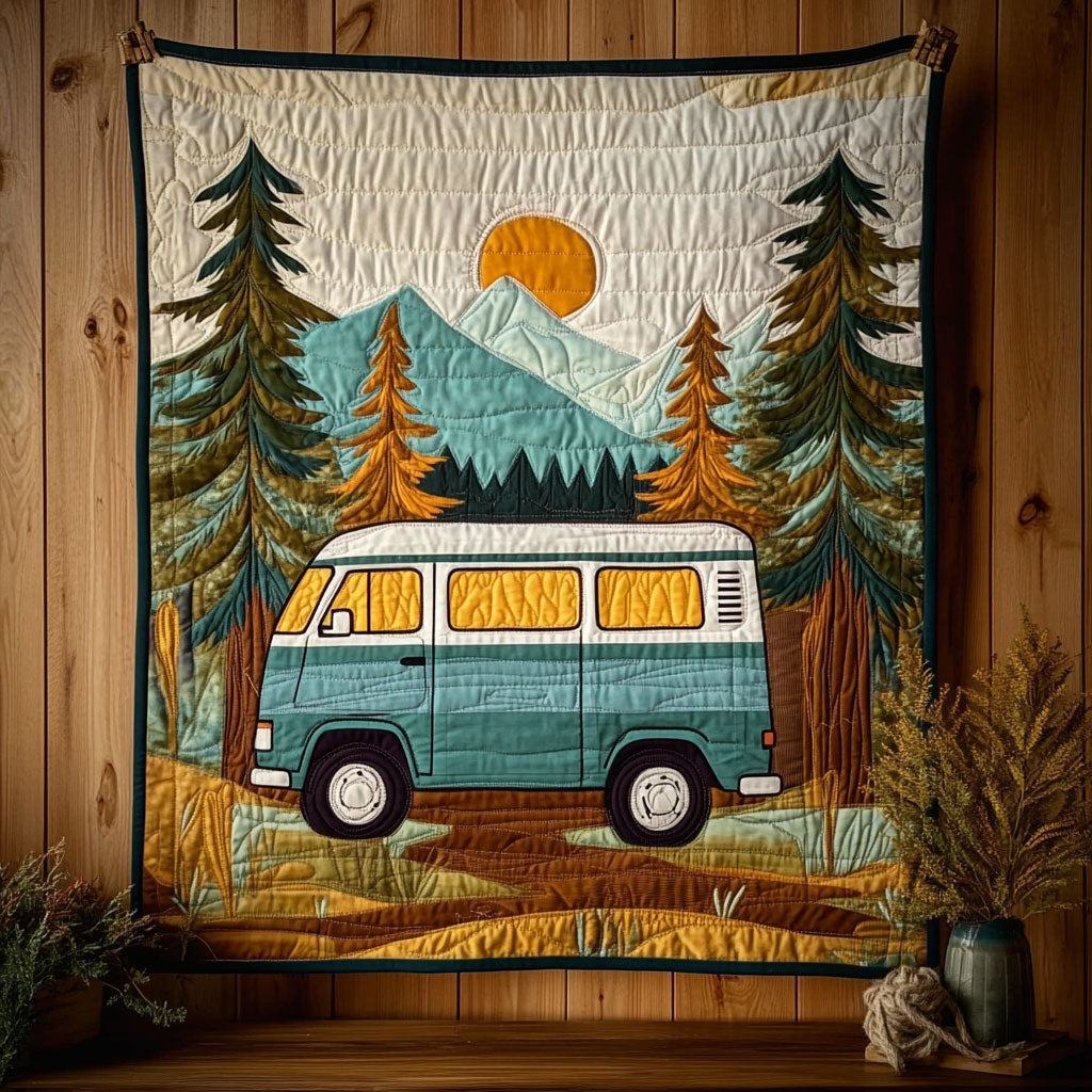 Retro Camper Escape WY0307112CL Quilt
