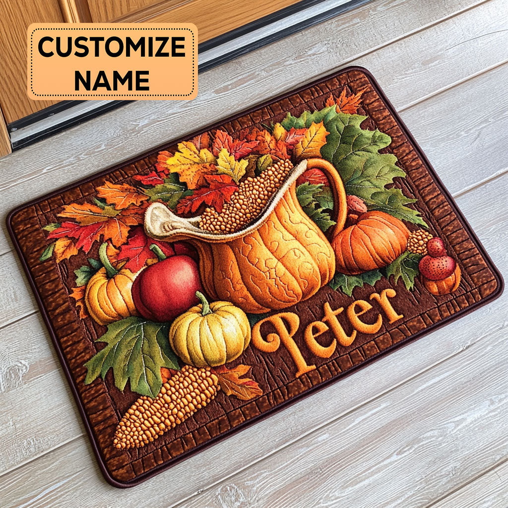 Harvest Horn CP0609010CL Personalized Doormat